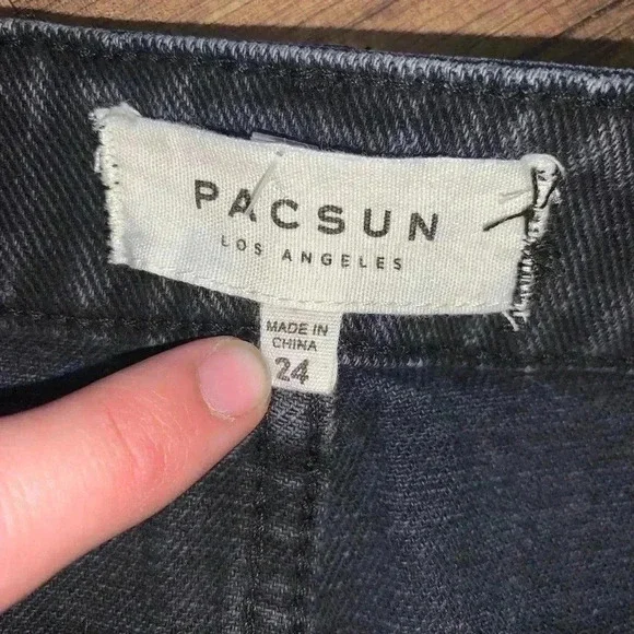 PacSun Women’s Size 24 Distressed Punk Jean Skirt - Picture 5 of 5